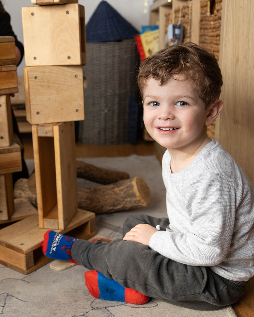 Nursery Garden showing bunting and plants